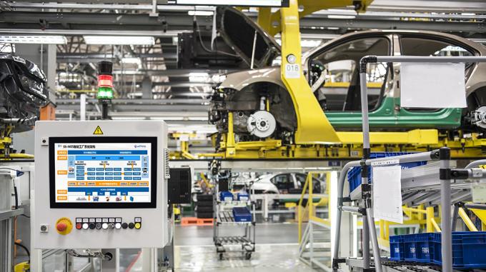 Aplicação do PC industrial do painel no sistema de MES de indústria de automóvel