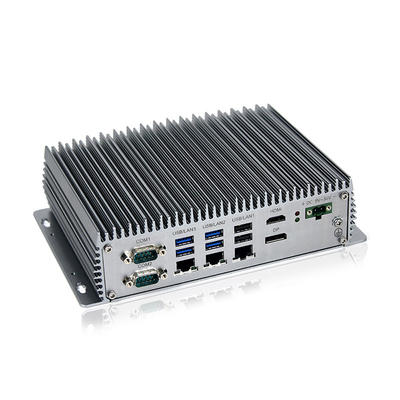 J6412 mini PC Fanless industrial de LAN Desktops Computer WIN10 LINUX RS232 RS485 do PC 3