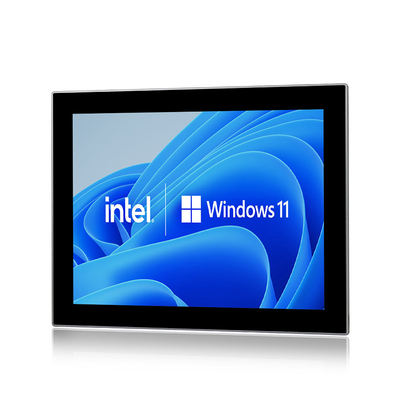 15&quot; tela táctil capacitivo Fanless áspero IP65 do PC X86 Windows11 do painel da montagem da parede