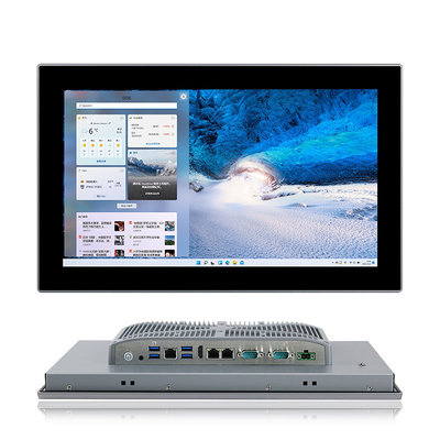 Industrial encaixado Fanless toda em um PC J1900 J6412 do écran sensível