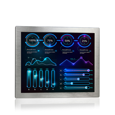 17&quot; industrial impermeável do toque capacitivo toda em um SSD 1280 x 1024 do PC 4G RAM 128G
