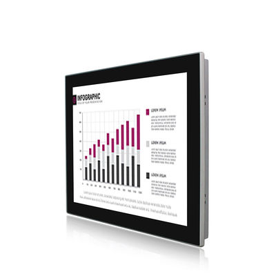 Montagem industrial do resplendor do monitor da visualização ótica de tela táctil IP65 do tela plano 15in