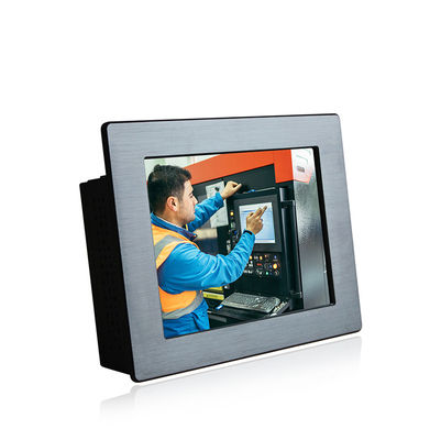 painel de toque encaixado áspero VESA de Hmi do computador 450nits GPIO Windows