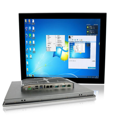 17 PC ultra fino da polegada J1900 Gray Panel Mount Touch Screen, PC industrial sem emenda do tela plano