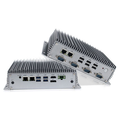 O núcleo Fanless industrial áspero I3 Windows10 dos PCes da caixa encaixou computadores industriais