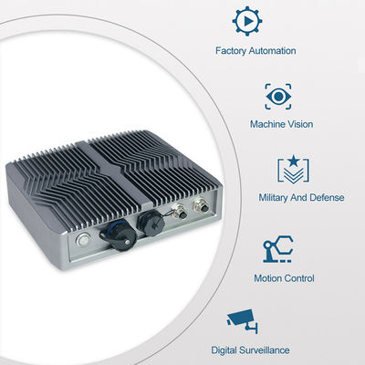 PC Fanless industrial duplo de Lan Desktop 2USB mini, IP67 exterior I5 Fanless Mini Pc