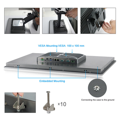 O PC impermeável 5G I3 do tela táctil IP65 retira o núcleo da computação industrial do PC do painel de toque de HMI
