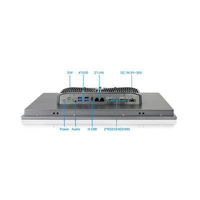 17&quot; PC encaixado Windows11 Fanless todo do painel de toque em um PC capacitivo do painel de toque