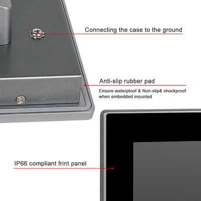 Parede do PC de Mini Industrial Touchscreen que monta 13,3” FHD todo em um 10 pontos do núcleo I5 do toque