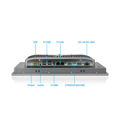 J1900  / O PC industrial 12 do painel de toque I3/I5/I7 avança o apoio Windows 10/11