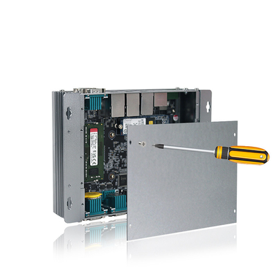 Portos encaixados industriais Fanless de Gen Intel Elkhart Lake J6412 3XLAN do PC da caixa 12os