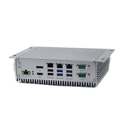 PC Fanless industrial áspero DC24V Wins10 do OEM mini/LAN de Linux 3