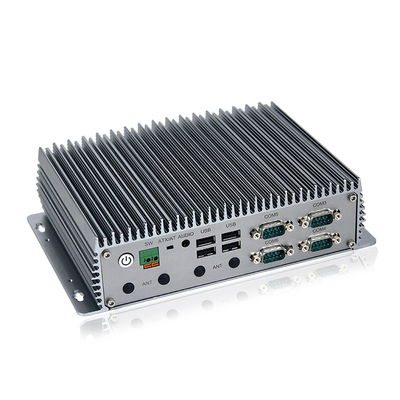 Quadrilátero do Gen J6412 do mini PC industrial Fanless o 12o retira o núcleo de 2.0GHz 3xLAN RS232 RS422 RS485