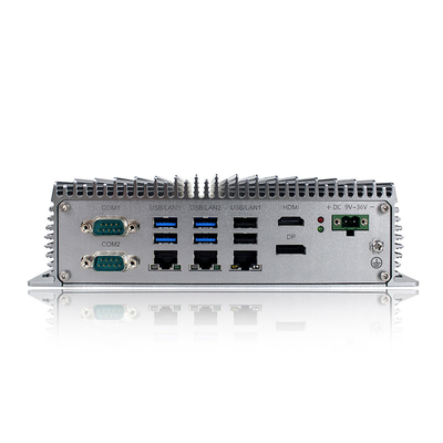 J6412 mini PC Fanless industrial de LAN Desktops Computer WIN10 LINUX RS232 RS485 do PC 3