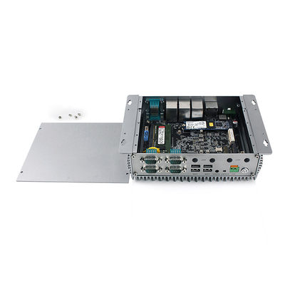 COM Fanless pequena do LAN 10 USB 6 do PC 3 de Intel Celeron J6412 do computador da caixa mini