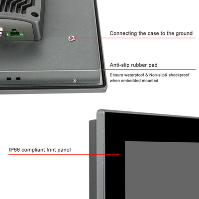 17,3” PCES encaixados Fanless capacitivos feitos sob encomenda do núcleo I3 do painel do tela táctil Windows11