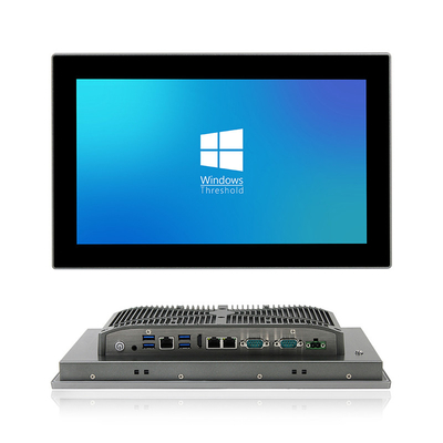 13,3&quot; LCD Intel J6412 Industrial HMI PC com tela de toque montada em painel com 2 RS485