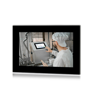 Intel J6412 Rugged Panel PC 10 pontos Capacitivo Touch Panel PC IP65 com 3xRJ45
