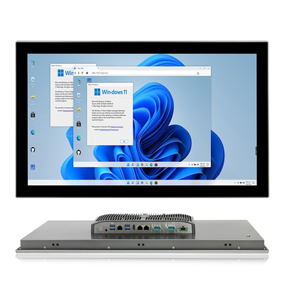 O computador industrial Fanless do núcleo do quadrilátero J6412 encaixou HMI todo em um Lan duplo de Giga