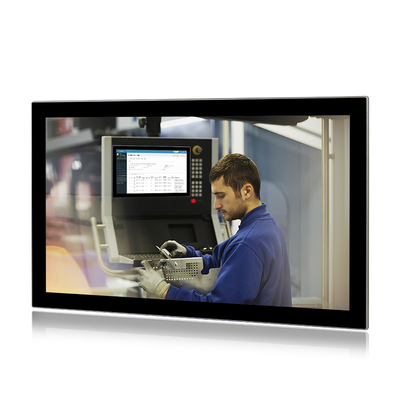 24 do PC industrial do painel da polegada Lan J6412 4G 128GB do toque três HMI multi