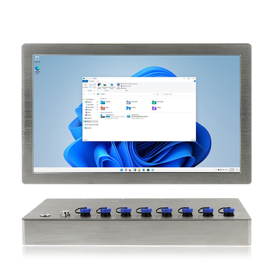 15,6 do PC Fanless do painel da polegada computador industrial inoxidável Desktop IP69K