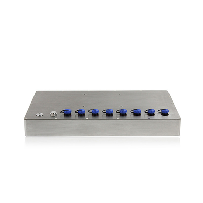 Tudo em um conector impermeável industrial do I/O do PC IP66 IP69K M12 do tela táctil