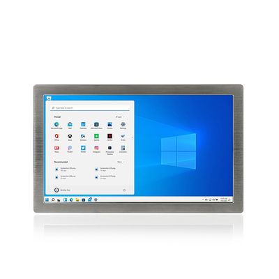 PC de aço inoxidável AISI304/316 Rs232 Hmi Lan Usb do painel do toque Fanless