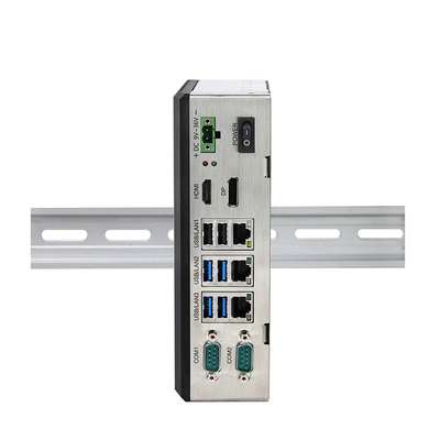 Ethernet industriais do PC J6412 3 da caixa da liga de alumínio PC de Barebone dos mini mini