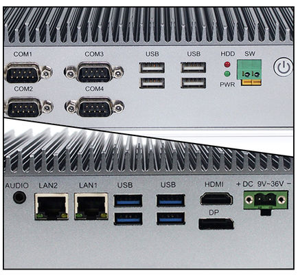 PC encaixado industrial duplo Intel Core I78565U da caixa de HDMI VGA 20W