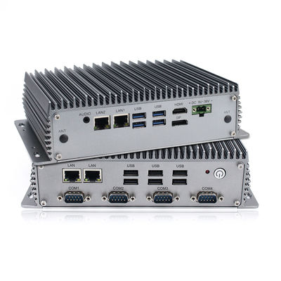 Áspero Fanless industrial do estojo compacto do PC I5 do OEM Win10 DDR4L MSATA mini encaixado
