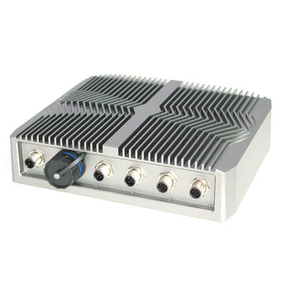IP67 exterior encaixou Linux Mini Pc Fanless, computador industrial de Gpu dos conectores do I/O M12