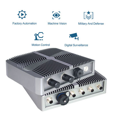 IP67 exterior encaixou Linux Mini Pc Fanless, computador industrial de Gpu dos conectores do I/O M12