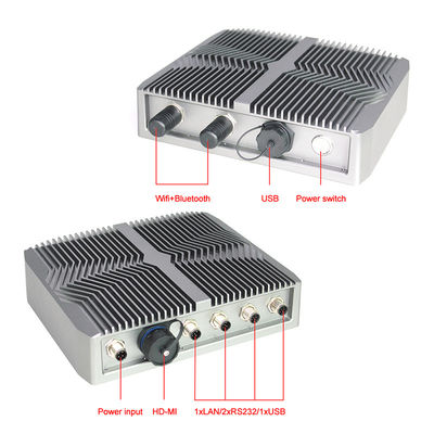 Computador de secretária industrial de I3 I5 I7 RS232 4 USB, computador industrial Fanless da categoria IP67