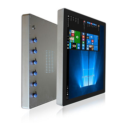 O tela táctil impermeável exterior de 19 polegadas encaixou o brilho alto do PC industrial do painel