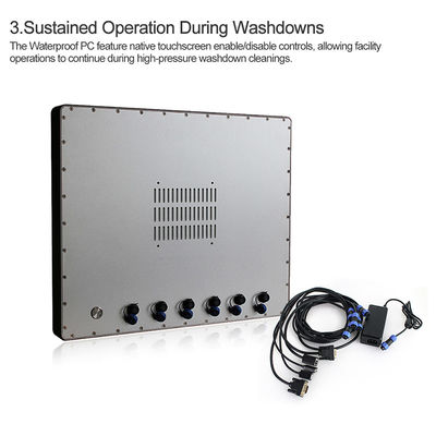 Computadores lisos impermeáveis do tela táctil Ip66, 19&quot; exterior PC Fanless do painel de Hmi
