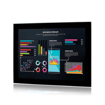 17&quot; encaixado monitor industrial VESA Installation da visualização ótica de tela táctil Ip65