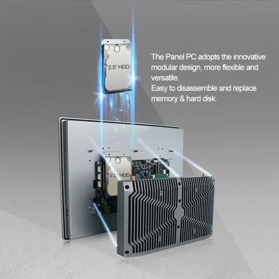 Hmi encaixou o PC de aço inoxidável industrial do painel com GPIO