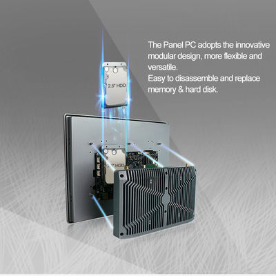PC do painel de I3 I5 I7-8565U Ip65, monitor industrial capacitivo da montagem do painel de HMI