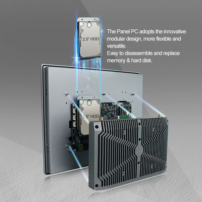 ODM 15&quot; do OEM X86 Pcap todo em um processador Desktop do tela táctil I7 Fanless