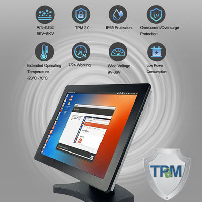 Intel I7 8565U Tpm industrial toda em um PC RS232 do écran sensível