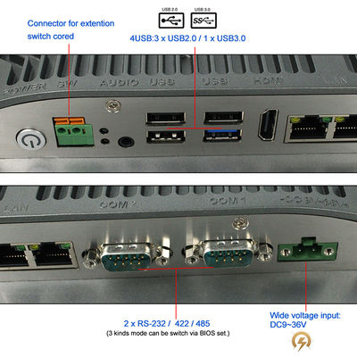 Tela táctil resistente do PC do painel de 1080P HMI diodo emissor de luz Windows 10 de TFT de 15 polegadas