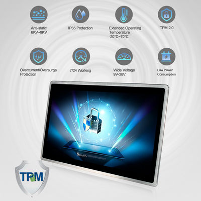 PC industrial do tela táctil de VESA 1.6GHz 10 pontos de TPM2.0 capacitivo
