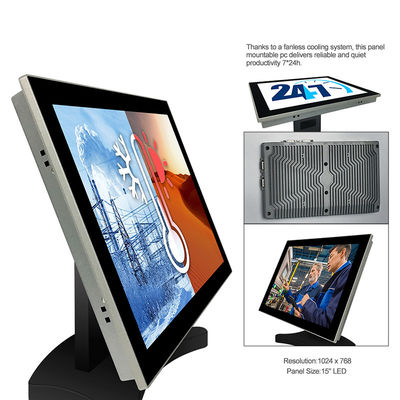Bluetooth RS422 LAN Industrial Panel Mount Monitor, 15 computador industrial do painel de COM da polegada 6