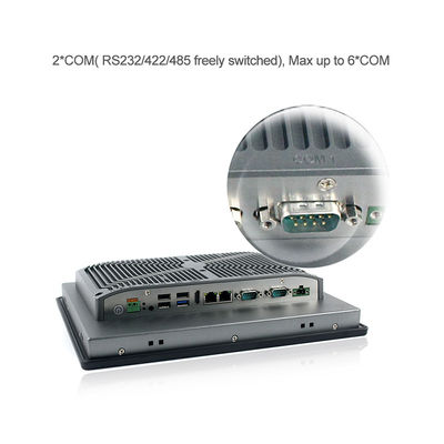 Computador pessoal industrial de RS232 RS485, 12&quot; PC pequeno Fanless do toque Resistive