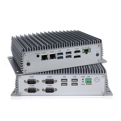 PC industrial do trilho do ruído de Intel I7 4g Lte, X86 Rs232 Rs485 Windows 8 Mini Pc