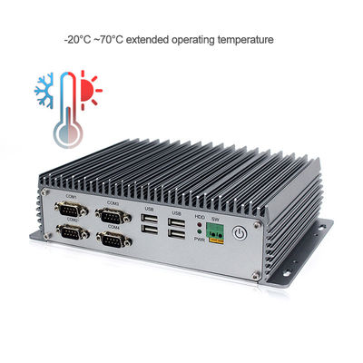 PC duplo do ODM I5 8265U 24vdc Lan Industrial Embedded Box para sistemas de IOT