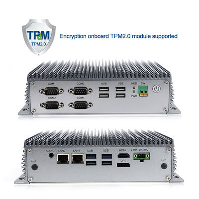 Computador encaixado Fanless Mini Box Pc Windows 10 de Dual Core 2.1GHz