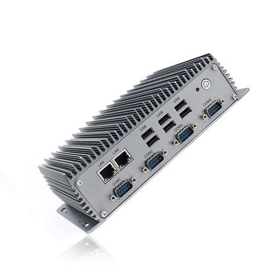 PC Fanless industrial de Rs485 I7 8565U mini, I7 Fanless encaixado Mini Pc