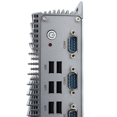 PC Fanless industrial de Rs485 I7 8565U mini, I7 Fanless encaixado Mini Pc