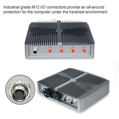 O PC industrial de RS232 Windows, I7 8565U encaixou PC Fanless das soluções do computador o micro